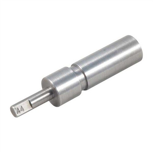 The Brownells Steel Pilot for .44 Cylinder ensures accurate centering of cutters, made from hardened steel for durability and long-lasting performance.