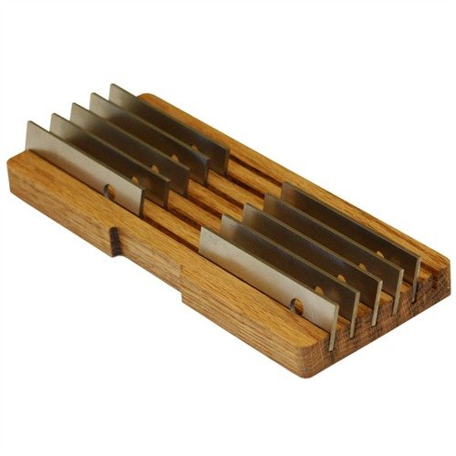 Achieve precise slide fitting with Brownells 1911 Slide Fitting Bars, featuring ten thicknesses for accurate removal of vertical slide play in your 1911 Auto.