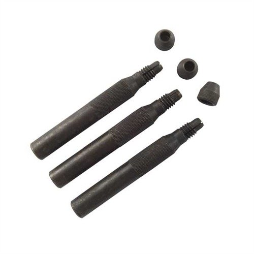 Brownells Shotgun Sight Installers ensure no-mar installation with minimal breakage, featuring three steel sizes (.175