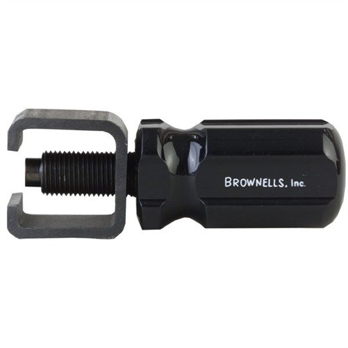 The Brownells BRN AR-15/M16 Bolt Ejector Tool is crafted from blued steel with a plastic handle, ensuring faster removal of plunger-style ejectors with ease.
