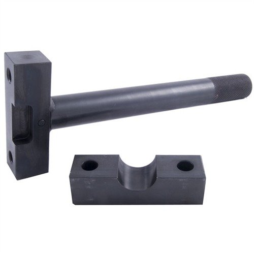 The Brownells Complete Small Ring Mauser Wrench ensures secure action removal and installation, providing precision and ease for gunsmiths and firearm enthusiasts.