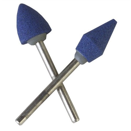The Brownells Ejection Port Grinding Stone Kit features long-wearing cobalt stones for shaping hardened slides, including 120 grit B51 and B42 stones.