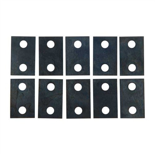 The Brownells Scope Shim Kit offers 80 steel shims in various thicknesses and hole spacings, ensuring perfect scope alignment for optimal shooting performance.