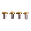 Enhance your 1911 with these TiN-coated stainless steel grip screws, featuring a stunning gold finish, complete with a correct wrench for easy installation.