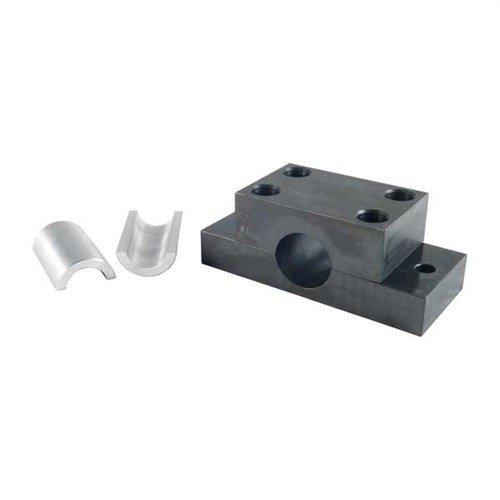 The Brownells Barrel Vise with #8 Aluminum Bushing offers exceptional clamping power, ensuring secure handling of even the tightest rifle barrels.