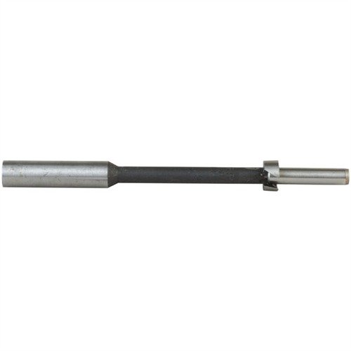 The Brownells Piloted Forstner Bit allows precise drilling for pillar bedding without a jig, featuring a durable steel construction and optimal dimensions for accuracy.
