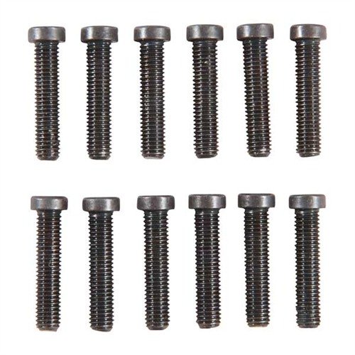 This 12-pack of ¾" 6-48 & 8-40 steel screws offers versatility for custom bases, featuring popular Fillister and Torx heads, all with a durable black oxide finish.