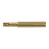 The Brownells 6.5mm/.264 Muzzle Brass Pilot ensures precise alignment for accurate cutting, crafted from durable brass and measuring 1¼" long.
