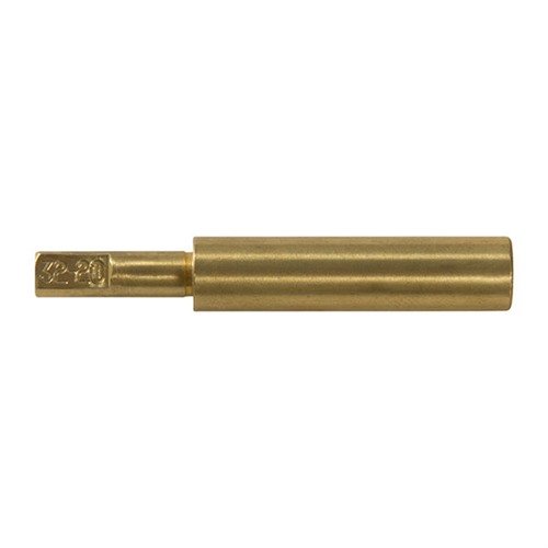 The Brownells .32-20 Muzzle Brass Pilot ensures precision by keeping cutters centred in the bore, while its hardened steel construction offers long-lasting durability.