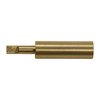 The Brownells .38-40 Muzzle Brass Pilot ensures precise centering of cutters for accurate facing and chamfering, crafted from hardened brass for lasting durability.