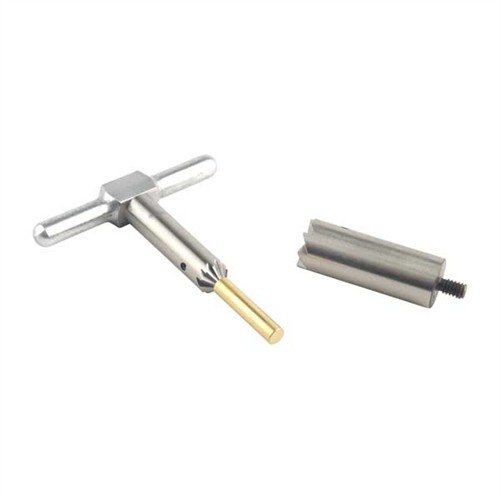The Brass One Caliber Set for 7mm Muzzles features hardened steel cutters for precision squaring and chamfering, ensuring optimal performance for your firearms.