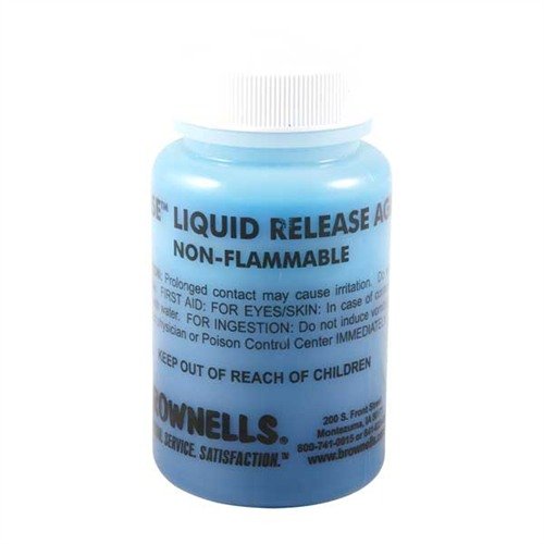 The Brownells Acraglas Non-Flammable Release Agent allows for easy, safe transport and ensures Acraglas bonds only to the stock, not the barreled action.