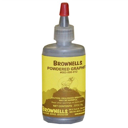 Brownells Powdered Graphite offers superior lubrication, reduces wear, resists contaminants, and performs in extreme temperatures, ideal for firearms and more.