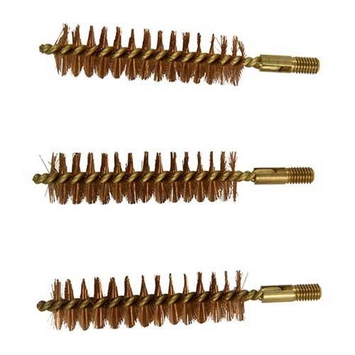 The BEEFY Bore Brushes feature a robust 'form-through' shank design and heavy-duty 10-32 threads, ensuring durability for tough, large-bore cleaning tasks.