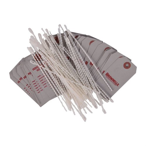 Ensure your firearms are clearly marked and BATF compliant with these durable 50-pack personal firearm tags, featuring removable ties for easy attachment.