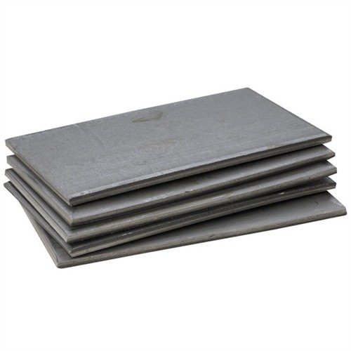 Brownells Engraver's Practice Plates offer high-quality steel, a soft matte finish, and ample space for honing engraving skills and experimenting with designs.