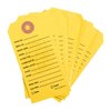 Organise your firearms effortlessly with 500 durable Brownells Gun Price Tags in yellow, featuring reinforced holes for easy tagging and clear information for customers.