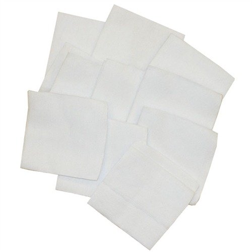 Discover Brownells 100% Cotton Flannel Cleaning Patches in convenient resealable bags, perfect for hunting and shooting, available in multiple sizes.