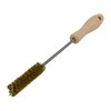 The BROWNELLS HANDLED Shotgun Chamber Brush features heavy-duty brass bristles and a solvent-proof handle, ensuring effective cleaning of 28 gauge chambers.