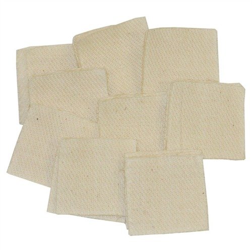 Experience superior cleaning with Brownells Heavy-Duty Square Cotton Patches, designed for .22-.270 cal firearms, offering durability and effectiveness in every use.