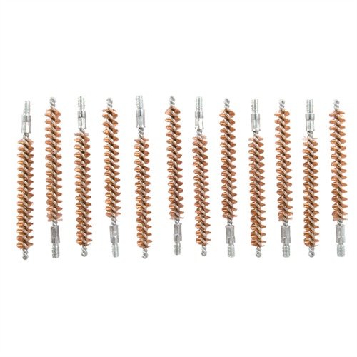 Brownells Standard Line Bronze Bore Brushes offer long-lasting, thorough cleaning with top-quality phosphor bronze bristles, packed in convenient bulk for savings.