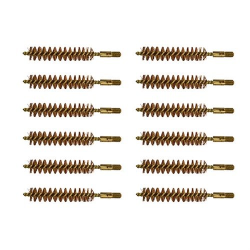 The BROWNELLS BEEFY Bore Brushes feature durable phosphor bronze bristles and robust 10-32 threads, perfect for tackling tough cleaning jobs on .416 rifles.