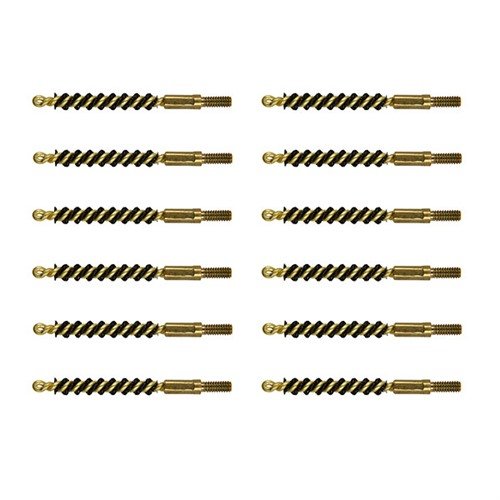 Brownells Standard Line Nylon Bore Brushes offer durable, one-piece construction, aggressive fouling removal, and won't scratch your barrel, packed in convenient bulk.