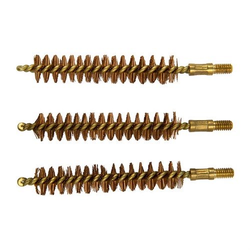 .416 caliber Brass Core Rifle Bore Brush from Brownells, designed for effective cleaning and maintenance; comes in a convenient 3-pack for extended use.