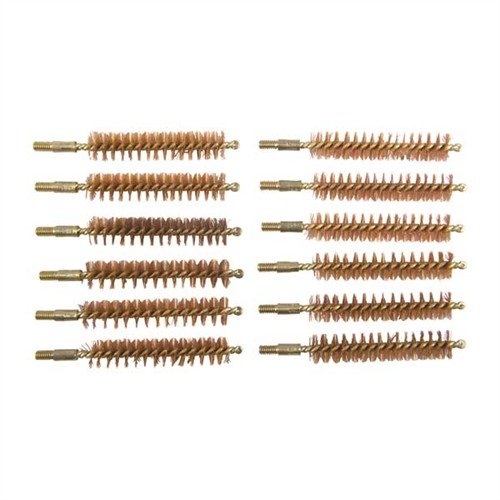 .44/.45 Brass Core Rifle Bore Brushes from Brownells ensure effective cleaning with durable construction, available in a convenient 12-pack for all your shooting needs.