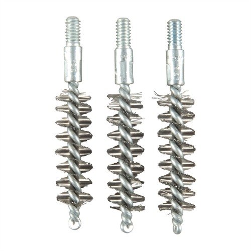 Brownells' STANDARD LINE Stainless Steel Handgun Bore Brushes offer aggressive cleaning for leaded, fouled, or rusted bores, packed conveniently in bulk.
