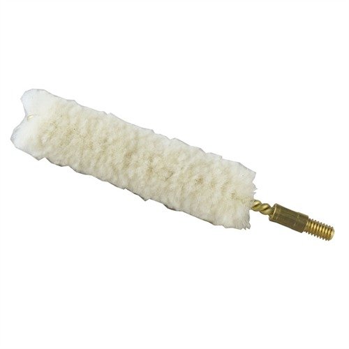 Experience superior cleaning with Brownells Wool Bore Mops, designed for .44/.45 calibers, featuring a durable wool construction and brass coupling for optimal performance.