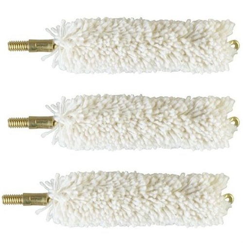 Brownells Wool Bore Mops are made of virgin wool for superior cleaning, holding ample bore cleaner, conforming to rifling grooves, and featuring a non-scratch brass shank.