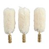 Brownells Wool Bore Mops are pure and natural, designed for 12 gauge cleaning with a durable wool construction and brass shank for effective performance.