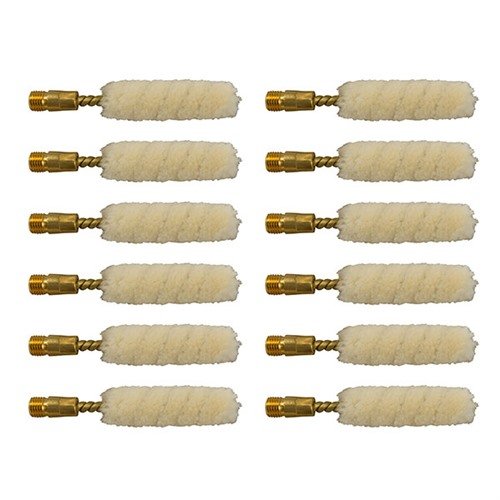 Brownells Wool Bore Mops are made from pure virgin wool, ensuring thorough cleaning and protection of your bore without scratching, ideal for both rifles and shotguns.