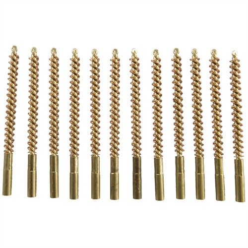 The Brownells Special Line Dewey-Thread Center Fire Rifle Bore Brush is perfect for .22 Centerfire rifles, offering a dozen high-quality bronze brushes for effective cleaning.