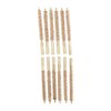 Dewey-Thread Rimfire Rifle Bore Brushes fit Dewey Coated rods, featuring durable phosphor bronze bristles and a brass shank for effective, scratch-free cleaning.