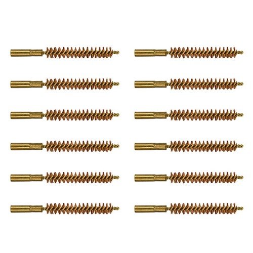 The Brownells Special Line Dewey Brush features phosphor bronze bristles for durability, threads directly onto rods, and a brass shank to protect your barrel.