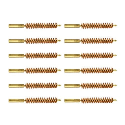 The Brownells Special Line Dewey-Thread Bore Brush offers easy threading onto Dewey rods, durable phosphor bronze bristles, and a scratch-free brass shank for effective cleaning.