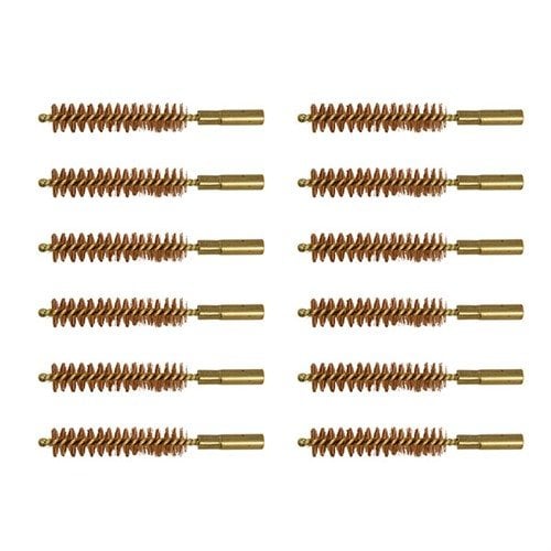 The Brownells Special Line Dewey Brush features phosphor bronze bristles, a brass shank, and threads directly onto Dewey rods for easy, effective barrel cleaning.