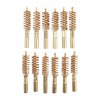 Brownells Special Line Dewey bronze pistol brushes thread directly onto Dewey rods for easy use, featuring durable phosphor bronze bristles for effective cleaning.