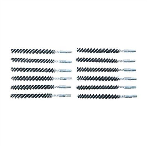 .22 Caliber Nylon Rimfire Rifle Bore Brushes from Brownells come in a convenient 12 pack, ensuring effective cleaning and maintenance for your firearms.
