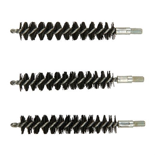 .416 Caliber Nylon Bore Brushes from Brownells offer durable cleaning, effectively removing fouling and debris, ensuring optimal pistol performance. 3 pack for convenience.