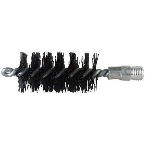 Brownells Standard Line Nylon Shotgun Bore Brushes offer durability and effective cleaning without scratches, featuring a one-piece steel shank for reliable performance.