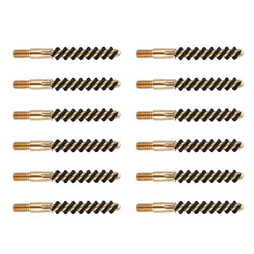 .22 caliber nylon bore brushes from Brownells are heavy weight, ensuring tough cleaning power while being gentle on your barrels; perfect for maintaining your pistol.