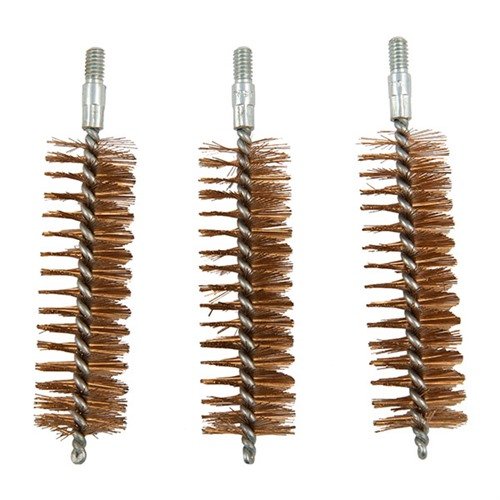 Effortlessly clean your shotgun chambers with Brownells' bronze chamber brushes, designed for 20 gauge, featuring 8-32 threads, sold in a convenient 3 pack.
