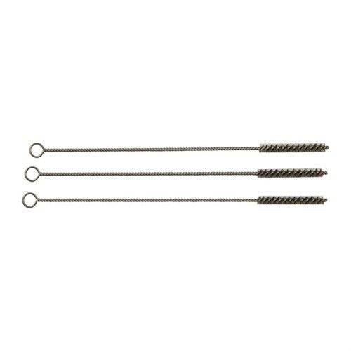 Brownells Shotgun Port Brushes are designed for efficient cleaning of shotgun barrel ports, featuring durable stainless steel bristles and precise sizing for optimal fit.
