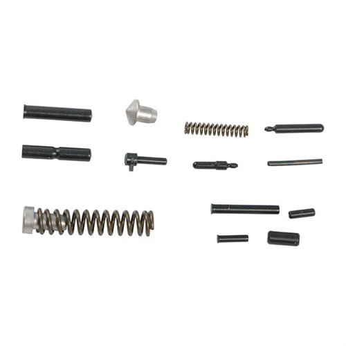 The Ed Brown 1911 Rebuild Kit offers a complete assortment of pins and springs for both standard and high-capacity frames, ensuring reliable performance and easy assembly.