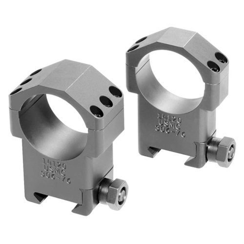 Badger Ordnance USMC SASR 34mm Scope Rings deliver unmatched strength for .50 BMG recoil, precise alignment, and versatility for 1" tube scopes.