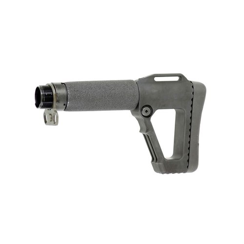 The DOUBLE STAR AR-15 SOCOM Stock offers 5 adjustable positions, a comfortable cheekweld, ambidextrous sling points, and a durable, heat-treated aluminum build.