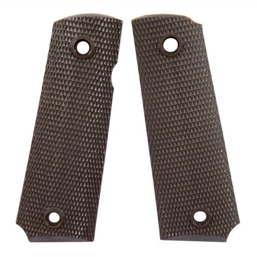 Experience unmatched durability with these 1911 molded grips, featuring a checkered texture for enhanced control and comfort, fitting Government and Commander models.